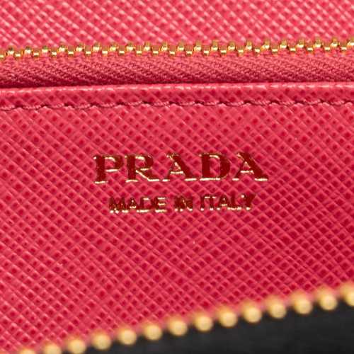 Prada x Universal Studios Saffiano Frakenstien Heart Long Wallet