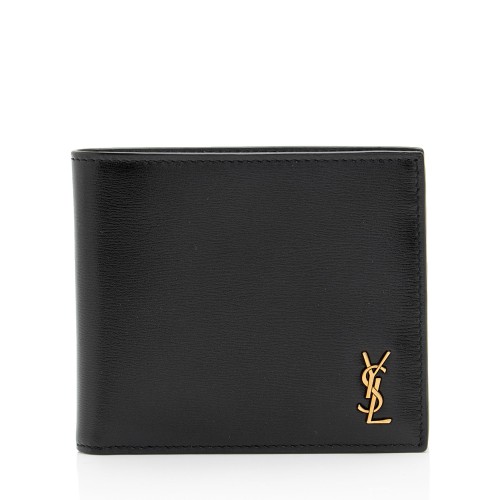 Saint Laurent Calfskin Monogram Bifold Wallet