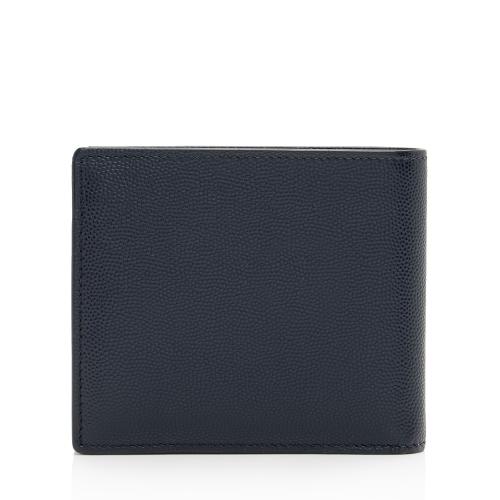 Saint Laurent Grain de Poudre Paris Bi-Fold Wallet