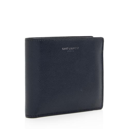 Saint Laurent Grain de Poudre Paris Bi-Fold Wallet