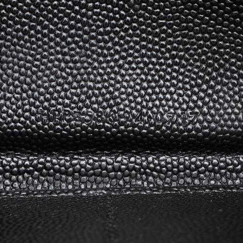 Saint Laurent Matelasse Grain de Poudre Monogram Zip Around Wallet