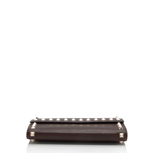 Valentino Leather Rockstud Wristlet