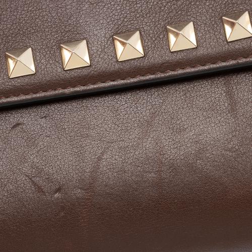 Valentino Leather Rockstud Wristlet