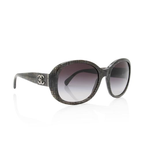 Chanel Tweed CC Turnlock Sunglasses