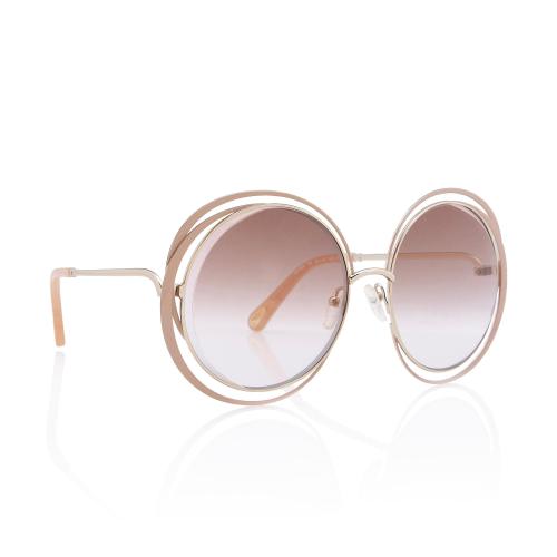 Chloe Carlina Oversized Round Sunglasses