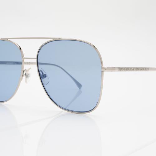 Fendi Roma Amor Hologram Aviator Sunglasses