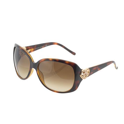 Gucci Heart Strass Logo Sunglasses