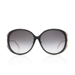 Gucci Interlocking G Web Oversized Oval Sunglasses