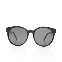 Gucci Web Interlocking G Round Sunglasses