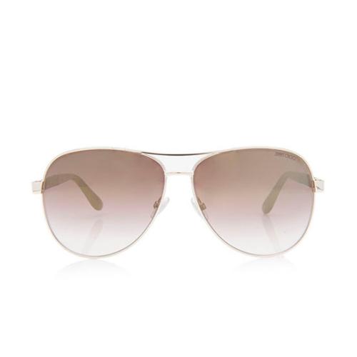 Jimmy Choo Glitter Lexie Aviator Sunglasses