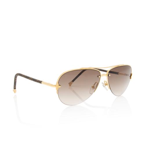 Louis Vuitton Monogram Canvas Viola Pilote Petite Sunglasses