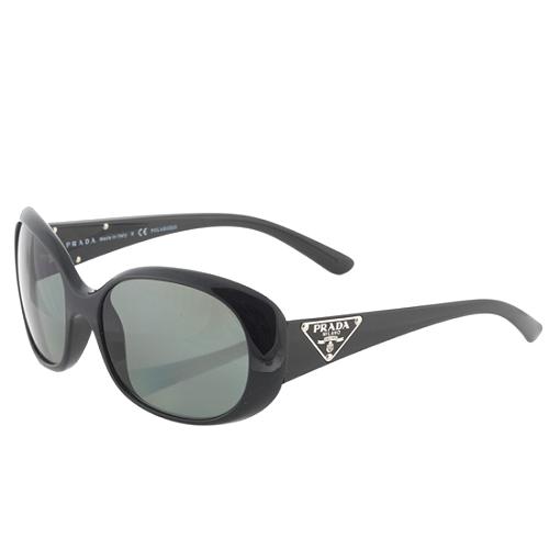 Prada Plaque Oval Sunglasses