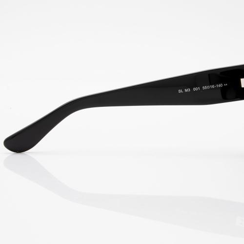 Saint Laurent Round Logo Sunglasses