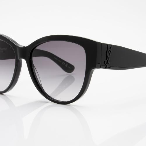 Saint Laurent Round Logo Sunglasses