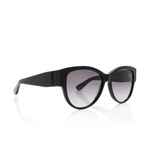 Saint Laurent Round Logo Sunglasses