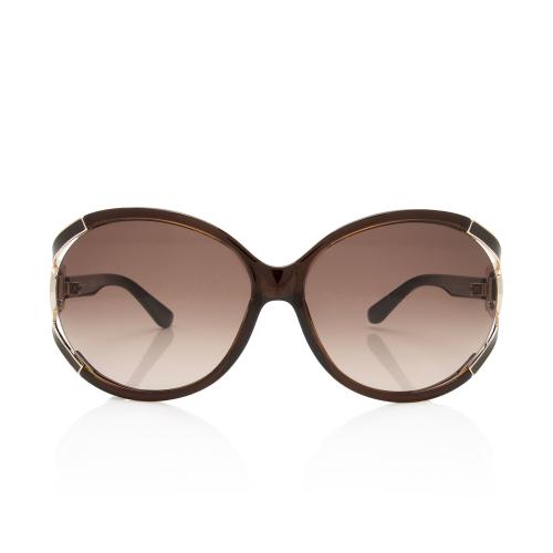 Salvatore Ferragamo Oversized Round Sunglasses