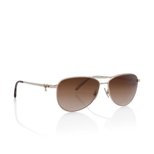 Tiffany & Co. Twist Bow Aviator Sunglasses