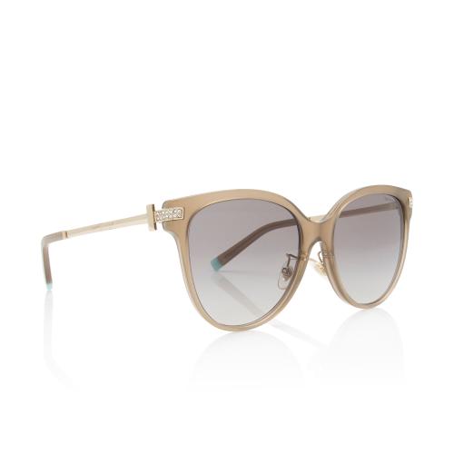 Tiffany & Co. Cat Eye Crystal Tiffany T Sunglasses