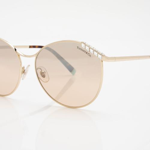 Tiffany & Co. Crystal Aviator Sunglasses