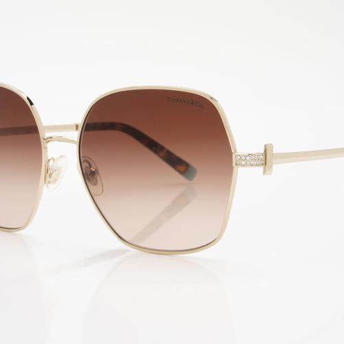 Tiffany & Co. Square Crystal Tiffany T Sunglasses