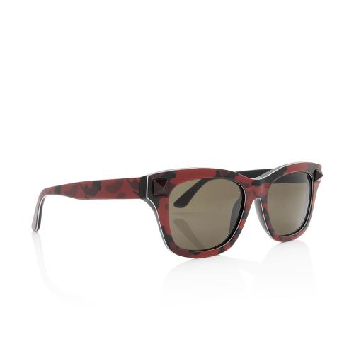 Valentino Camouflage Wayfarer Sunglasses