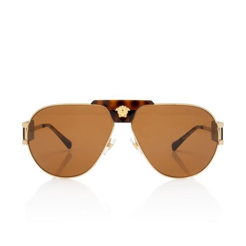 Versace Medusa Aviator Sunglasses