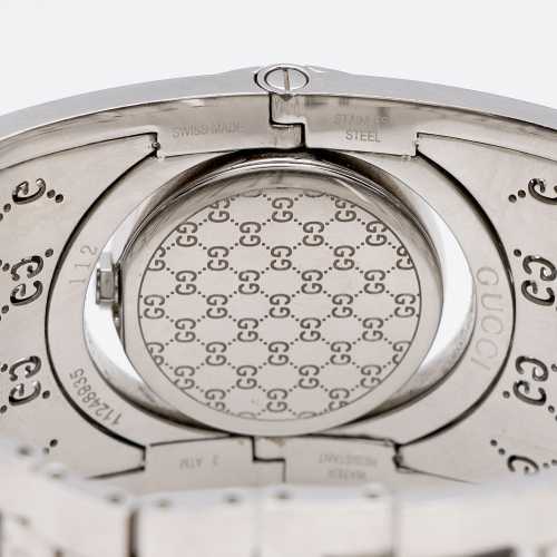 Gucci Stainless Steel Diamond GG Twirl Wide Watch