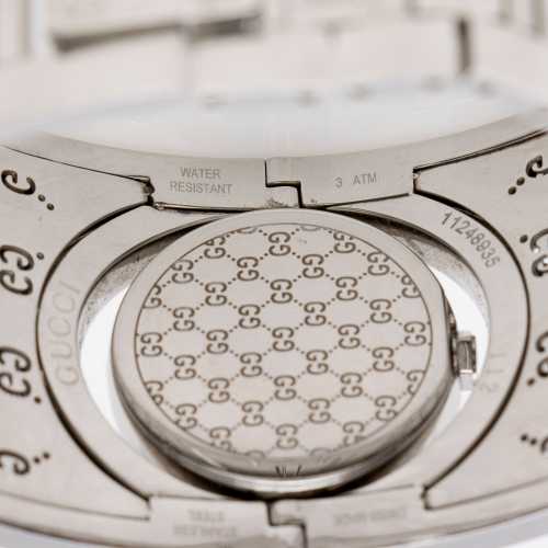 Gucci Stainless Steel Diamond GG Twirl Wide Watch