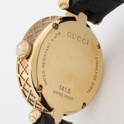 Gucci Leather Diamantissima Watch