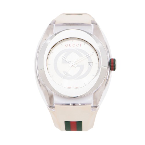 Gucci Stainless Steel Rubber GG Sync Watch