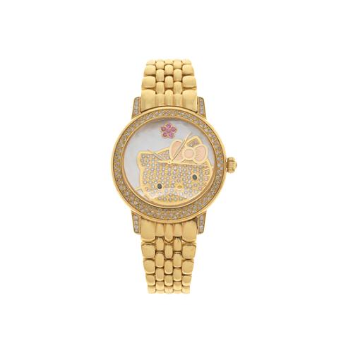 Hello Kitty by Kimora Lee Simmons Gold and Diamond Watch