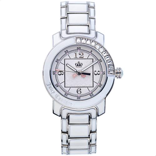 Juicy Couture White Enamel Bracelet Watch