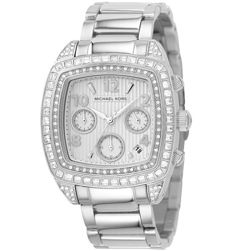 Michael Kors Square Bling Bezel Watch