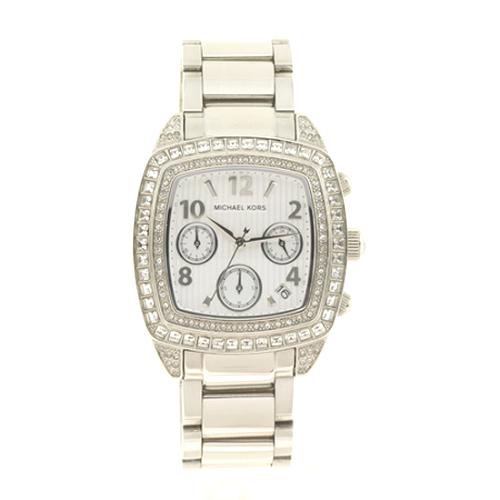 Michael Kors Square Bling Bezel Watch