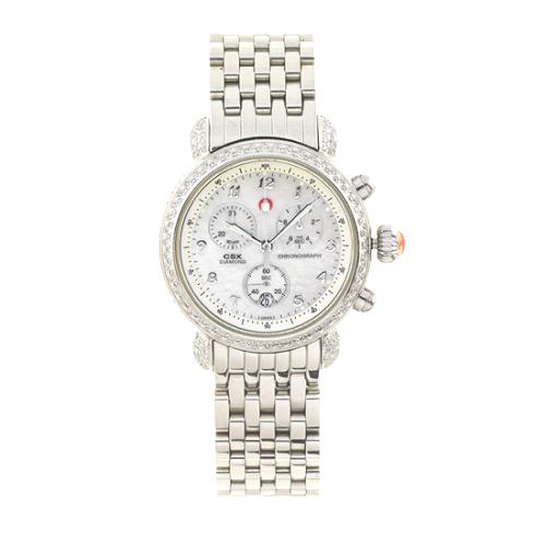 Michele CSX Diamond Chronograph Watch