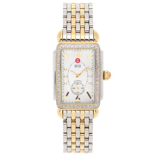 Michele Deco Park II Carousel Rectangle Watch