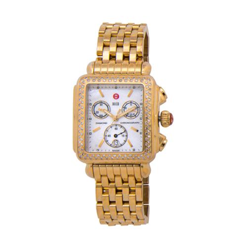 Michele Diamond Deco Watch