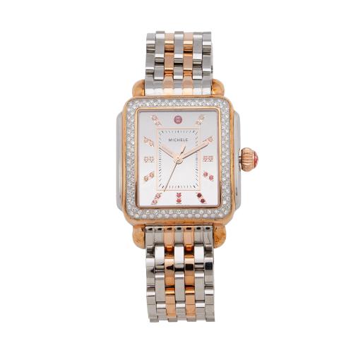 Michele Diamond Deco Carousel Watch