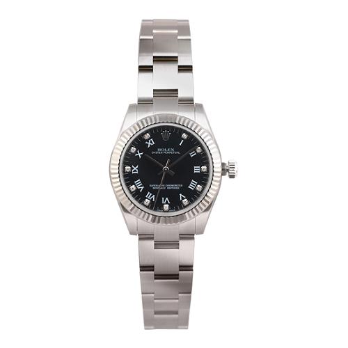 Rolex Black Diamond Dial Watch