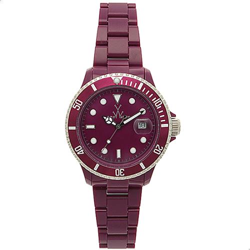 ToyWatch Plasteramic Burgundy Watch